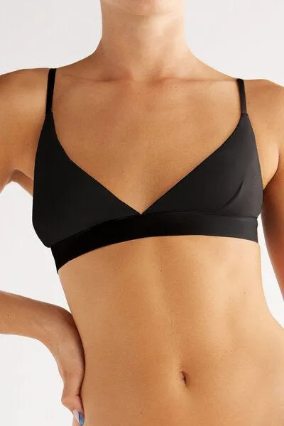 True North "True North" Damen Bralette-BH aus Tencel Micromodal T1500, Schwarz, – Produktbild 1 von 3