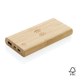 XD Collection XD Collection Bambus-Wireless-Powerbank – Produktbild 1 von 1