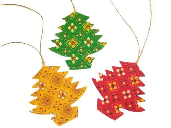 Schönes aus Indochina Schönes aus Indochina Weihnachten Anhänger Textil 6er-Set – Produktbild 4 von 4