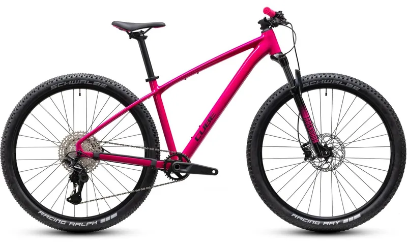 Cube Cube Reaction Pro - 27.5/29 Zoll 12K Diamant - fuchsia´n´black, Rot, – Produktbild 1 von 1