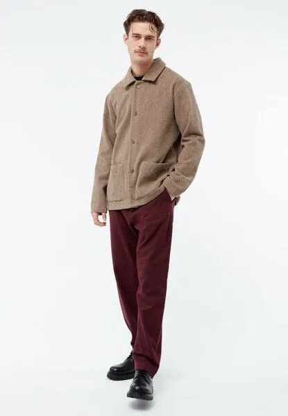 Givn Berlin Givn Berlin Wolljacke GBVINCENT aus recyceltem Wollgemisch, Dark beige, – Produktbild 3 von 4