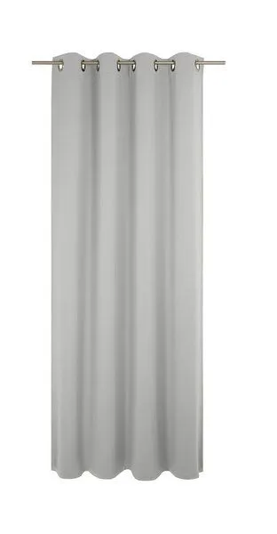 Nature by Adam Nature by Adam Vorhang aus 100% Bio-Baumwolle - Made in Germany - Uni Collection light, Hellgrau, – Produktbild 2 von 7