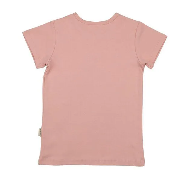 Walkiddy Walkiddy T-Shirt Rosa Pferd-Frontprint Bio-Baumwolle GOTS – Produktbild 3 von 3