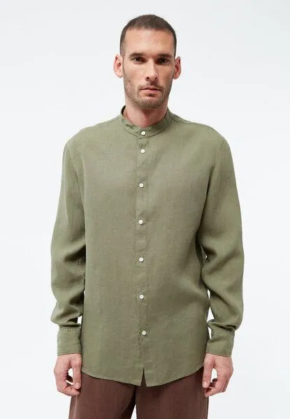 Givn Berlin Givn Berlin Langarmhemd GBWES aus Leinen, Faded olive (linen), – Produktbild 1 von 3