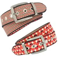 Seegarn Seegarn - Gürtel / Wendegürtel SeeKoralle 4cm, Antik silber, – Produktbild 2 von 5