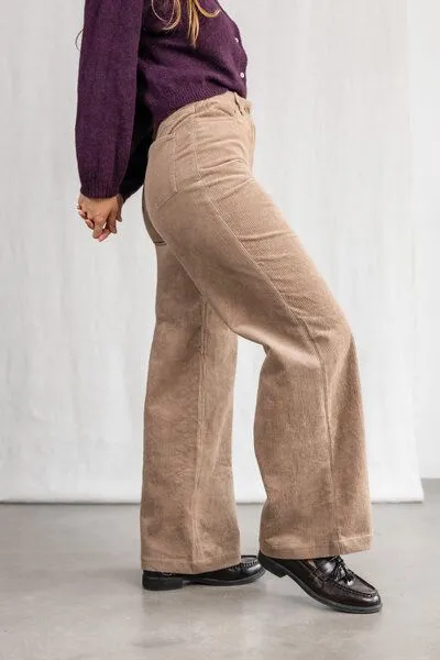 Jyoti - Fair Works Jyoti - Fair Works Bio-Baumwollcord Hose Tushar, Cappuccino, – Produktbild 3 von 4