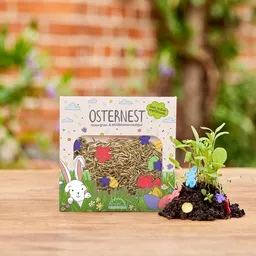 Die Stadtgärtner Ostergras-Konfetti von "Die Stadtgärtner" | Saatgut für Ostergras mit bunten Saatpapierförmchen mit Wildblumensaatgut – Produktbild 1 von 1