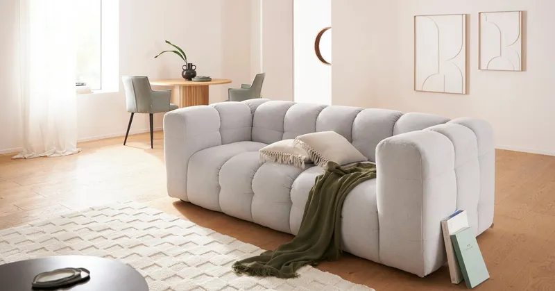Wohndecke HEVIN, Musselin, 100% Baumwolle, Topseller!, LeGer Home by Lena Gercke, Tagesdecke im Baumwoll-Crinkle-Effekt, Musselin, leichte Kuscheldecke, Grün, – Produktbild 6 von 8