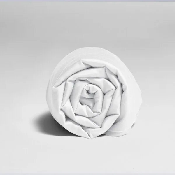Yumeko Yumeko Kinderlaken Baumwollsatin Moon, White/white, – Produktbild 1 von 3