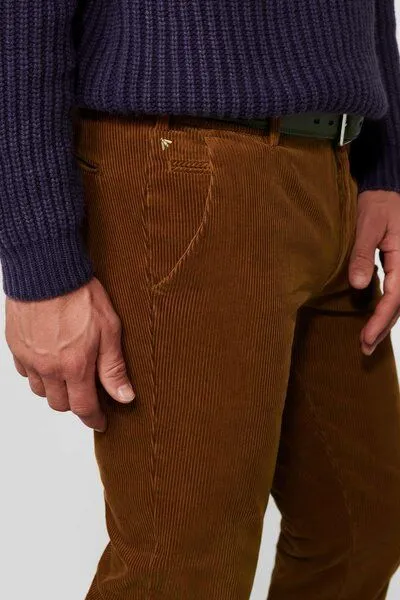 Meyer MEYER Superstretch Premium Cord Chino, Beige (cognac), – Produktbild 5 von 5