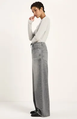 LANIUS Lanius Damen vegan Jeans Coast Loose Fit Hellgrau – Produktbild 1 von 1