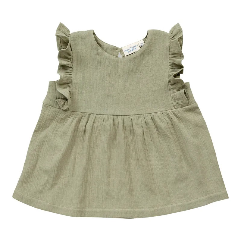 Sense Organics Sense Organics Musselin-Bluse mit Flügelarm, Oliv, – Produktbild 1 von 1
