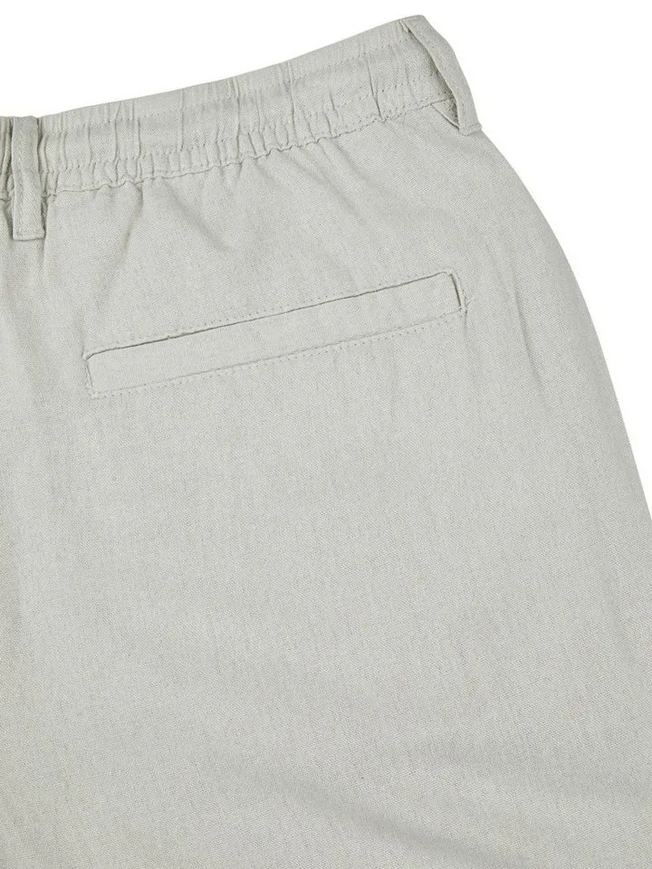 DENIMFY Chinoshorts Herren Shorts DFAlessio Regular Fit Bermudashorts mit Kordelzug, Beige, – Produktbild 4 von 4