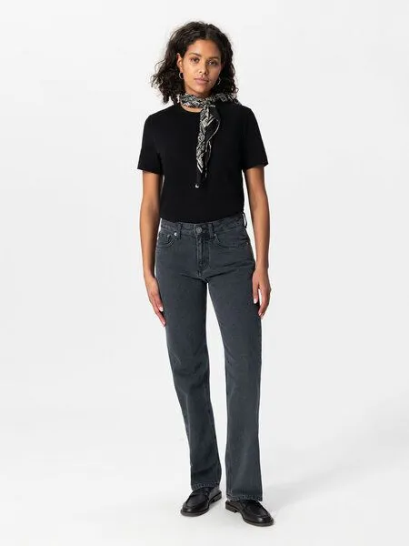 MUD Jeans MUD Jeans Jeans - Loose Jamie - aus Bio-Baumwolle, Used black (schwarz), – Produktbild 1 von 3