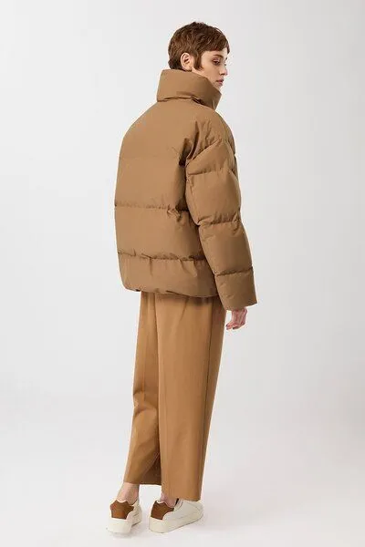 LangerChen LangerChen Gesteppte Jacke aus Eco Daune mit Stehkragen, Oak (braun), – Produktbild 3 von 4