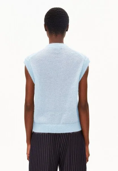 ARMEDANGELS ARMEDANGELS MOHAIR BLEND KNIT Damen Pullunder aus Mohair-Woll Mix, Blue glow, – Produktbild 2 von 4
