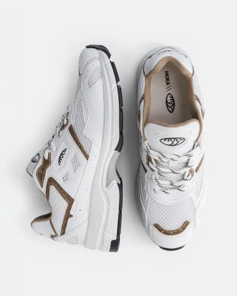 MoEa MoEa Sneakers Rush - White & Brown - Palm, Brown, – Produktbild 2 von 4