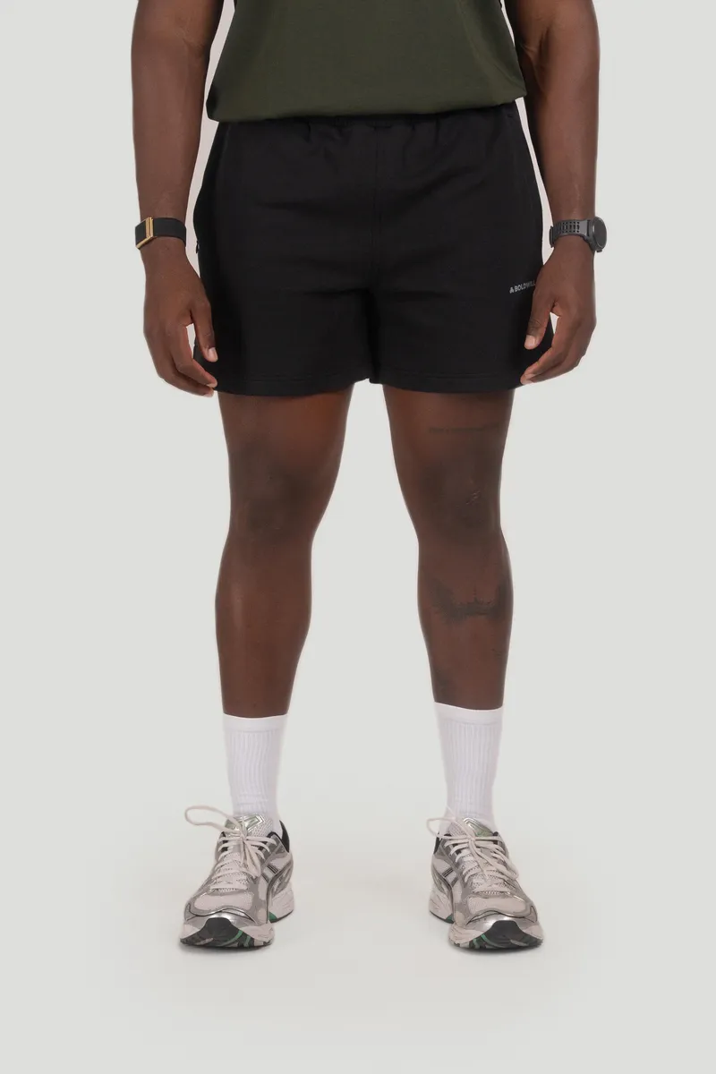 Boldwill Boldwill Herren vegan Shorts In Anthrazit Und Schwarz, Schwarz, – Produktbild 1 von 2