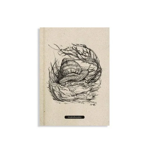 matabooks® matabooks® Nachhaltiges A5 Notizbuch/Tagebuch/Skizzenbuch aus Graspapier – Jana, Snail, – Produktbild 1 von 3