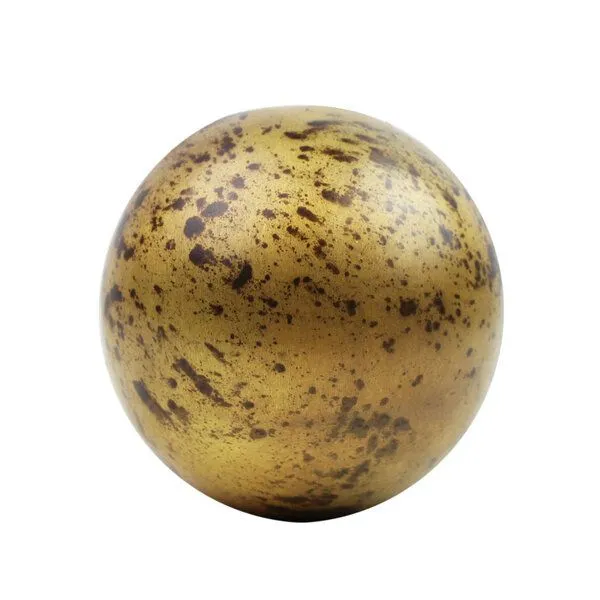 Mitienda Shop Mitienda Shop Windlicht aus Metall Fireball gold/ bronze – Produktbild 3 von 4
