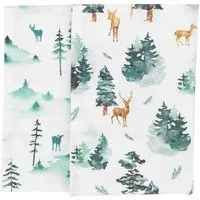 El Puente El Puente Geschirrtücher "Winterzeit" 2er-Set | Fair Trade & Handmade aus Indien – Produktbild 1 von 1