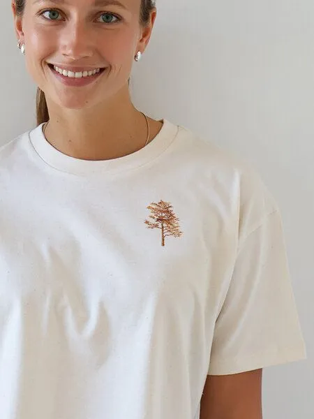 Kultgut Kultgut Artdesign - Biofair- Boxistyle Shirt/ Little Tree in echter Woodoptik, Natur, – Produktbild 1 von 4