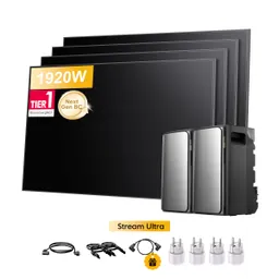 EcoFlow 2x EcoFlow Stream Ultra, All-in-One Speicher für Balkonkraftwerke, mit 4 x 480Wp Sunpro BC Bifazial Full Black Solarmodul, by Powerness - 2x Stream Ultra | 3840Wh / 4 x Smart Plug / Standardversand – Produktbild 1 von 1