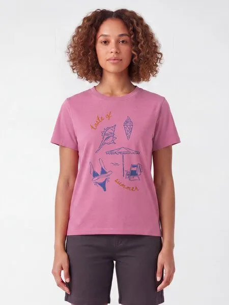 watapparel watapparel T-Shirt Frauen Taste of summer, Bubble pink, – Produktbild 2 von 2