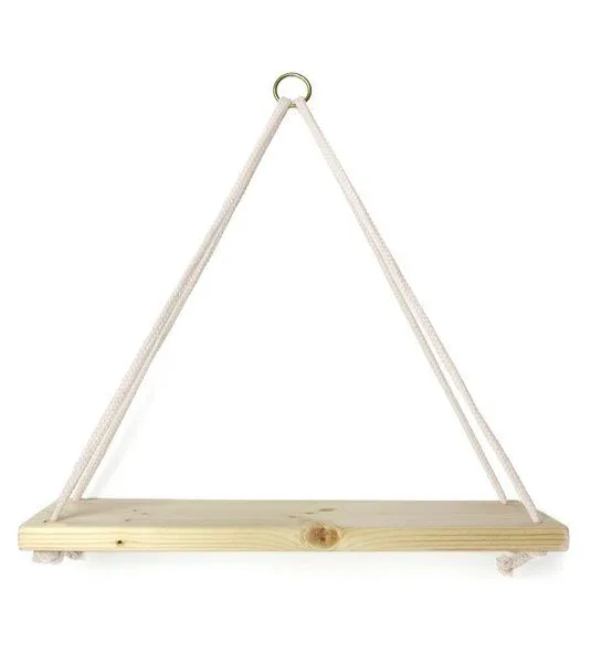 Gary Mash GARY MASH Wandregal Triangle mit Baumwollkordel, Ivory (weiß), – Produktbild 1 von 2