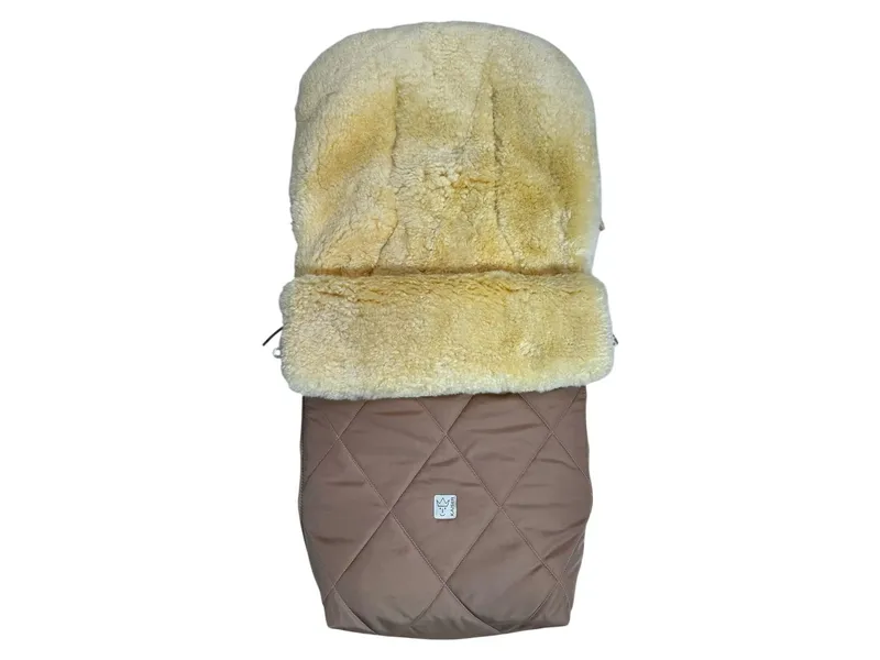 Kaiser Naturfellprodukte Kaiser Naturfellprodukte Fußsack Kinderwagen Lammfell "Coosy" ca. 85 x 45 cm, Natur, – Produktbild 1 von 2