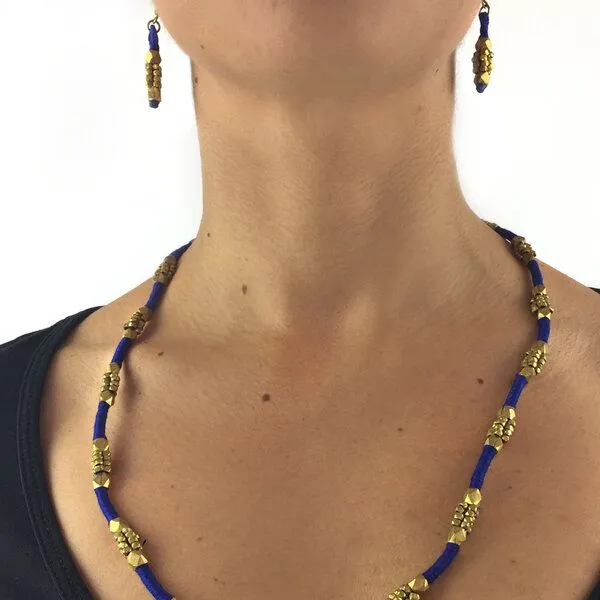 KIKOONI KIKOONI Dokra Kette Blue – Produktbild 4 von 4