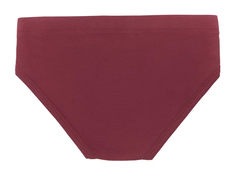 Leela Cotton Leela Cotton Jungen Slip Bordeaux 140, Rot, – Produktbild 2 von 2