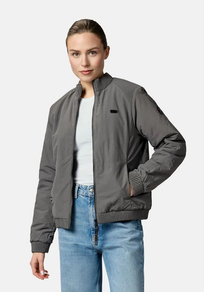 ragwear ragwear Bomberjacke Chenna Warm YOUMODO Warme Pufferjacke mit elastischen Bündchen, Grau, – Produktbild 1 von 5