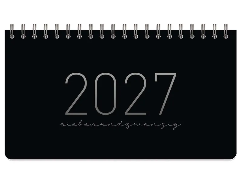 Häfft Häfft Tischkalender Pocket 2027, kompakt, Black Edition – Produktbild 1 von 1