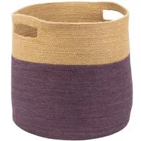 El Puente El Puente Korb "Colorblock" | Fair Trade & Handmade aus Bangladesch, Rosa, – Produktbild 1 von 1