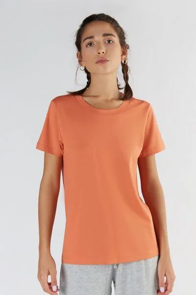 True North True North Damen Kurzarmshirt aus Bio-Baumwolle & Tencel Modal T1100, Soap nut, – Produktbild 1 von 2