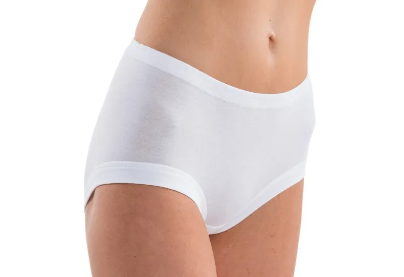 HERMKO Taillenslip 1140 (Pack, 5er) 116 % Bio-Baumwolle kochfest, classic, mit Tunnelzug, Weiß, – Produktbild 1 von 2