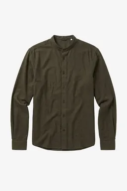 KnowledgeCotton Apparel KnowledgeCotton Apparel Herren vegan Hemd Arch Regular Aus Flanell Forest Nachtgrün – Produktbild 1 von 1