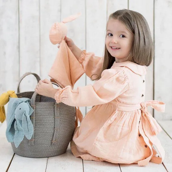 OrganicEra OrganicEra Peter-Pan-Kragen-Kleid aus Bio-Musselin – Produktbild 2 von 3