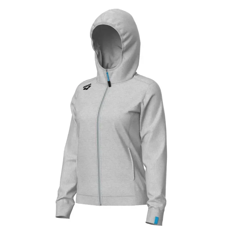 arena Hoodie Damen Arena Team Panel, Gris, – Produktbild 1 von 2