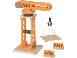 Goki goki Drehkran mit zwei Absperrbarken 21,3 x 14 x 29 cm – Produktbild 1 von 1