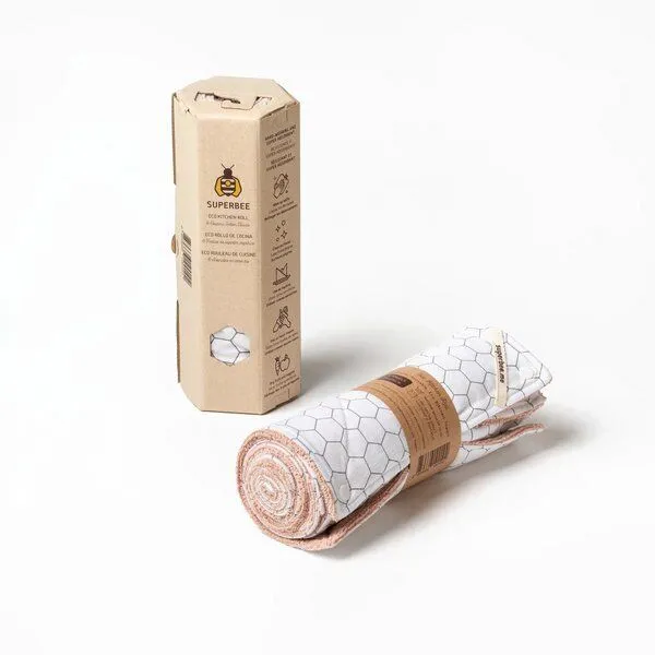 SuperBee SuperBee Ökologische Küchenrolle - Perfekt für einen nachhaltigen Lebensstil – Produktbild 2 von 5
