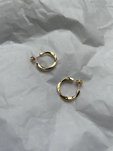noemvri fashion label noemvri fashion label twisted Creole - Leni small, Gold, – Produktbild 4 von 4
