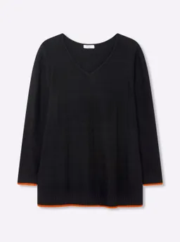 sheego V-Ausschnitt-Pullover – Produktbild 1 von 1