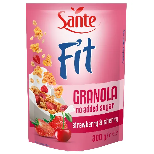 Sante Sante Fit Granola 300 g strawberry cherry – Produktbild 1 von 1