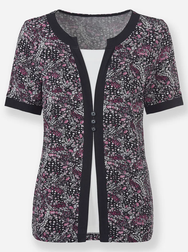 Witt 2-in-1-Shirt, Erika-ecru-bedruckt, – Produktbild 2 von 2