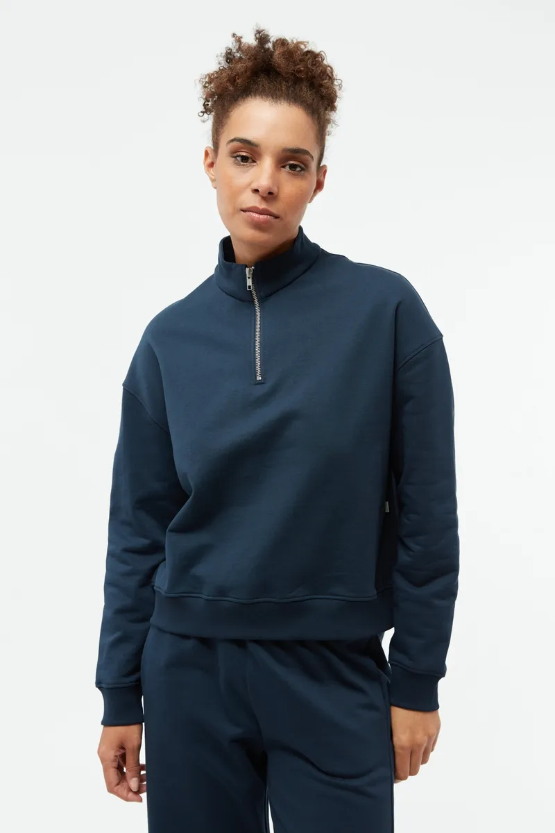 Givn Givn Damen vegan Zip Sweater Gbmagda Mitternachtsblau, Blau, – Produktbild 2 von 2