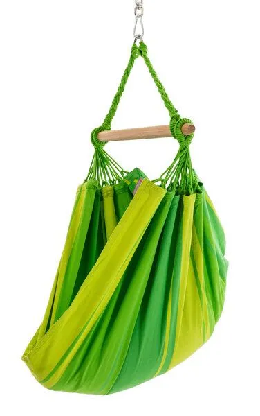 HängemattenGlück HängemattenGlück Anjo, Hängesitz für Kinder aus Bio-Baumwolle, Lindgrün, – Produktbild 2 von 6