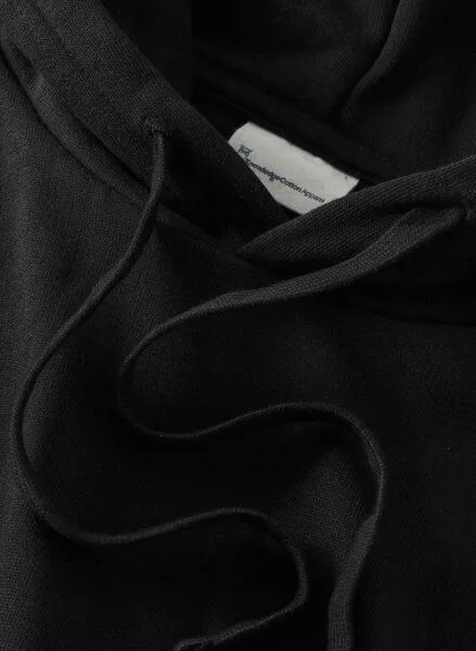KnowledgeCotton Apparel KnowledgeCotton Apparel Relaxed Hoodie aus Bio-Baumwolle, Schwarz-black-jet, – Produktbild 3 von 3