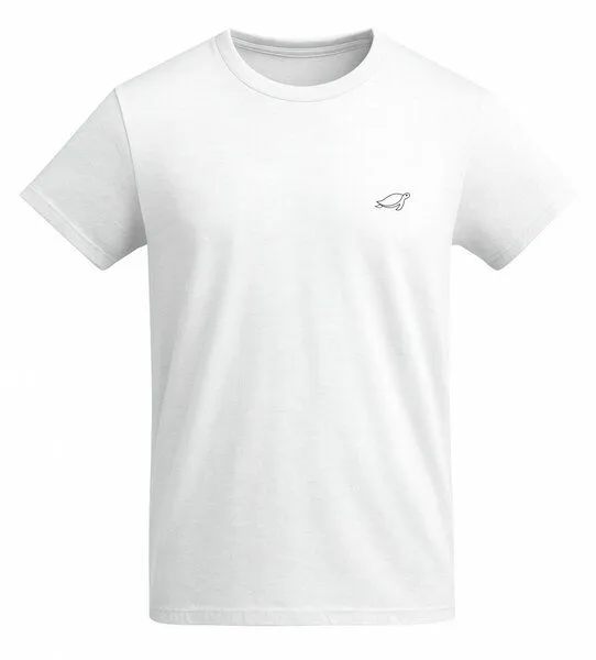 vis wear vis wear Schildkröte outline - Organic Shirt, Weiss, – Produktbild 4 von 4